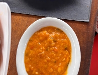 Risoto cremoso de camarão